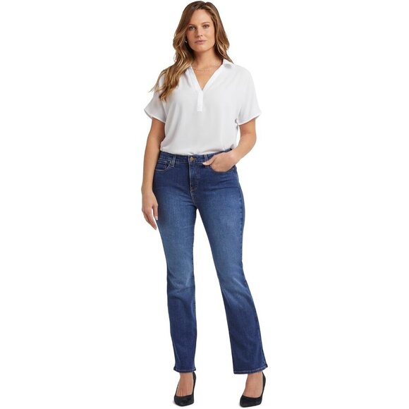 Women’s Denim Jeans Cotton Blend Size 10 Classic Fit Flattering Lift Tuck - Picture 2 of 7